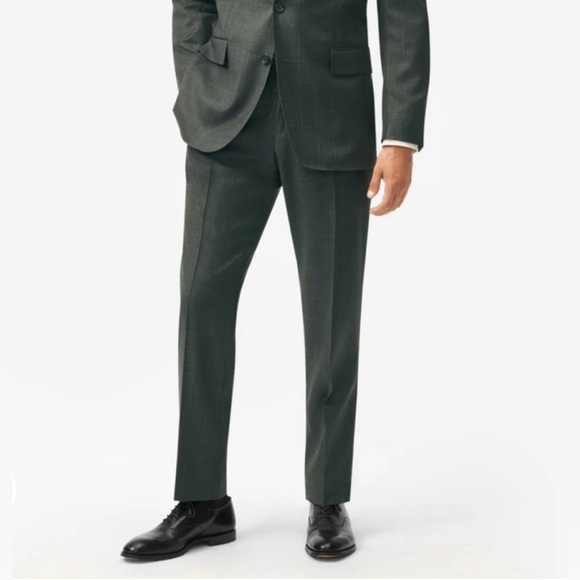 Brooks Brothers Madison fit tailored Mens‎ Charcoal pants Wool 47W